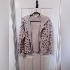 Three Bird Nest Floral Hooded Cardigan